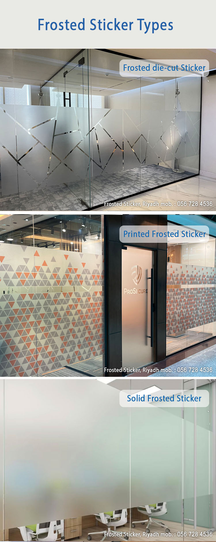 Frosted Sticker Supplier In Riyadh 