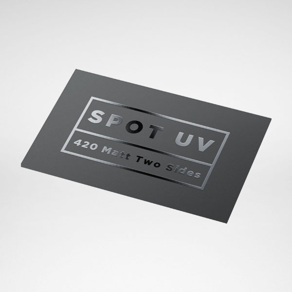 طباعة كروت شخصية مع يوفي سبوت UV