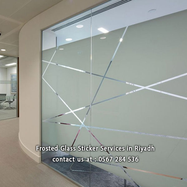 Frosted and Glass Sticker Installation in Riyadh